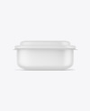 Matte Paper Food Container Mockup