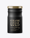 Matte Ceramic Jam Jar Mockup Matte Ceramic Jam Jar Mockup