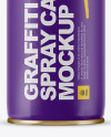 Matte Spray Can Without Cap Mockup - Side View