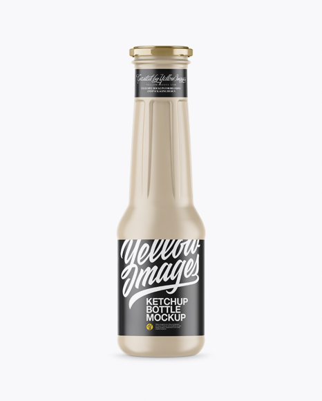 Matte Ketchup Bottle Mockup Matte Ketchup Bottle Mockup