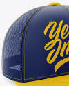 Trucker Cap Mockup - Half Side View