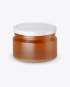 250ml Clear Glass Jar with Honey Mockup (High-Angle Shot)