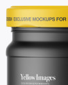 Matte Sauce Jar Mockup - Front View Matte Sauce Jar Mockup - Front View