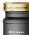 Matte Sauce Jar Mockup - Front View Matte Sauce Jar Mockup - Front View