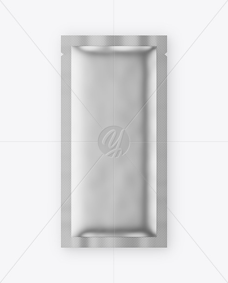 Matte Metallic Sachet Mockup