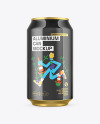 355ml Classic Can With Glossy Finish Mockup