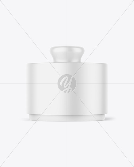 Matte Cosmetic Jar Mockup