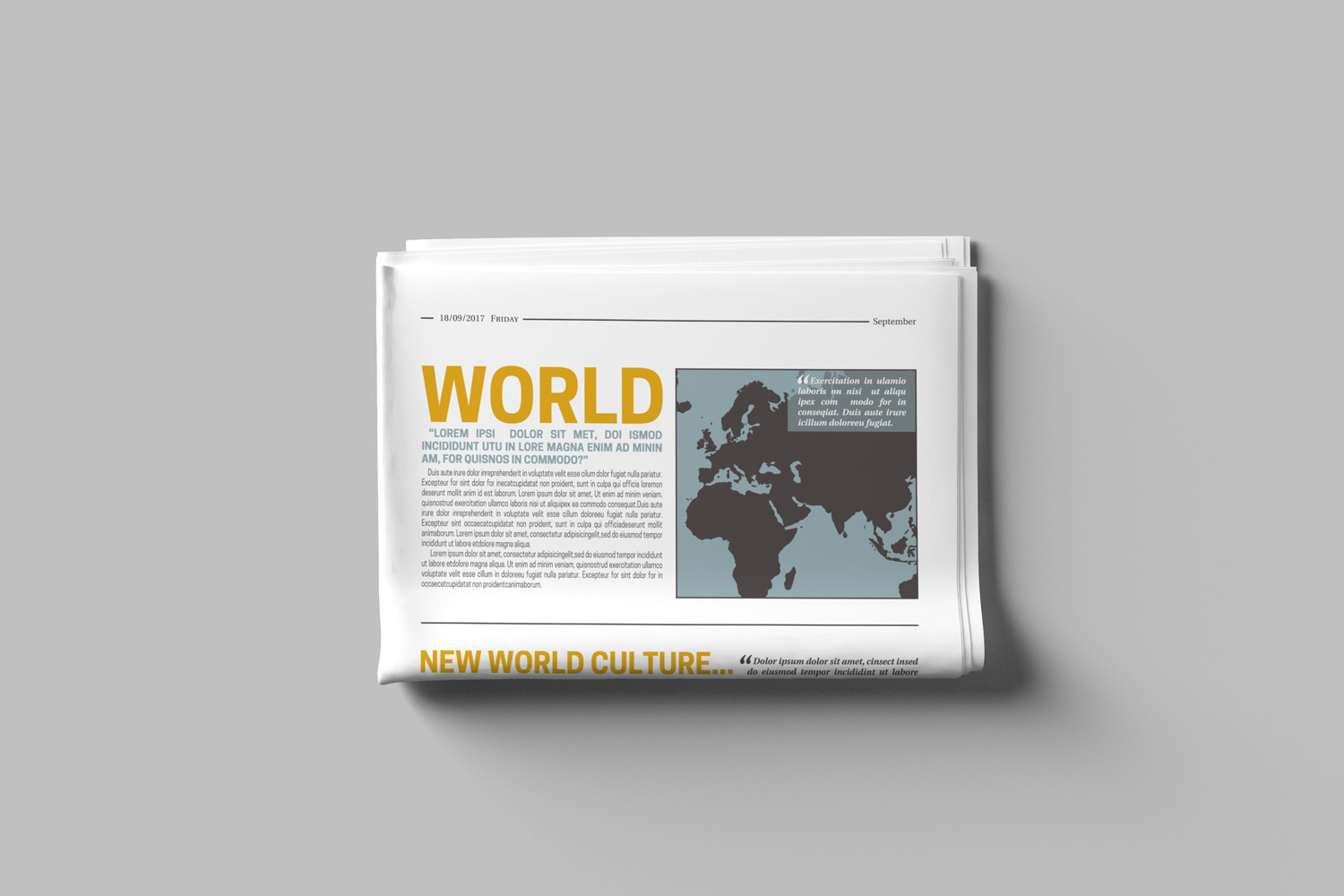 Newspaper Mockups Newspaper Mockups