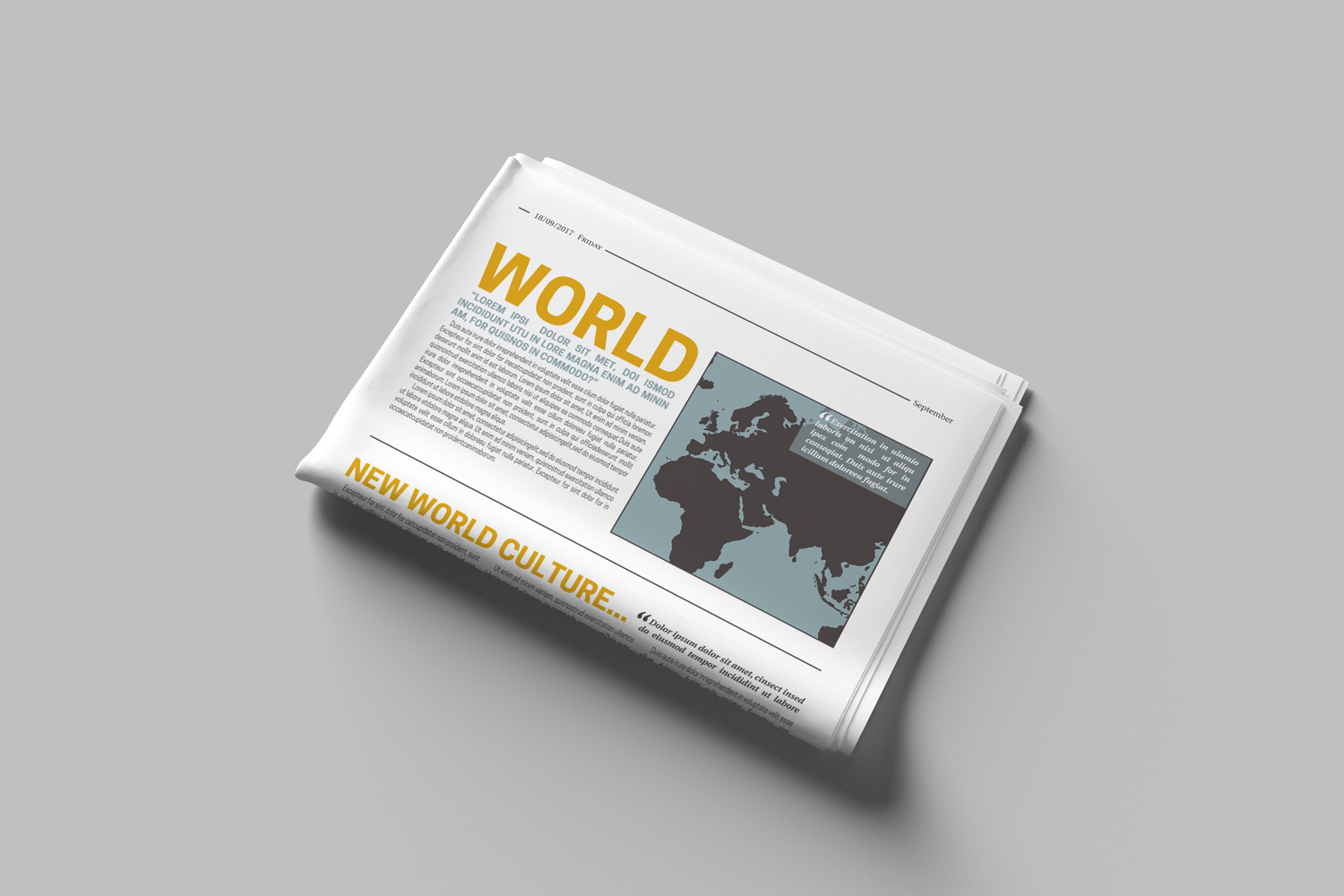 Newspaper Mockups Newspaper Mockups