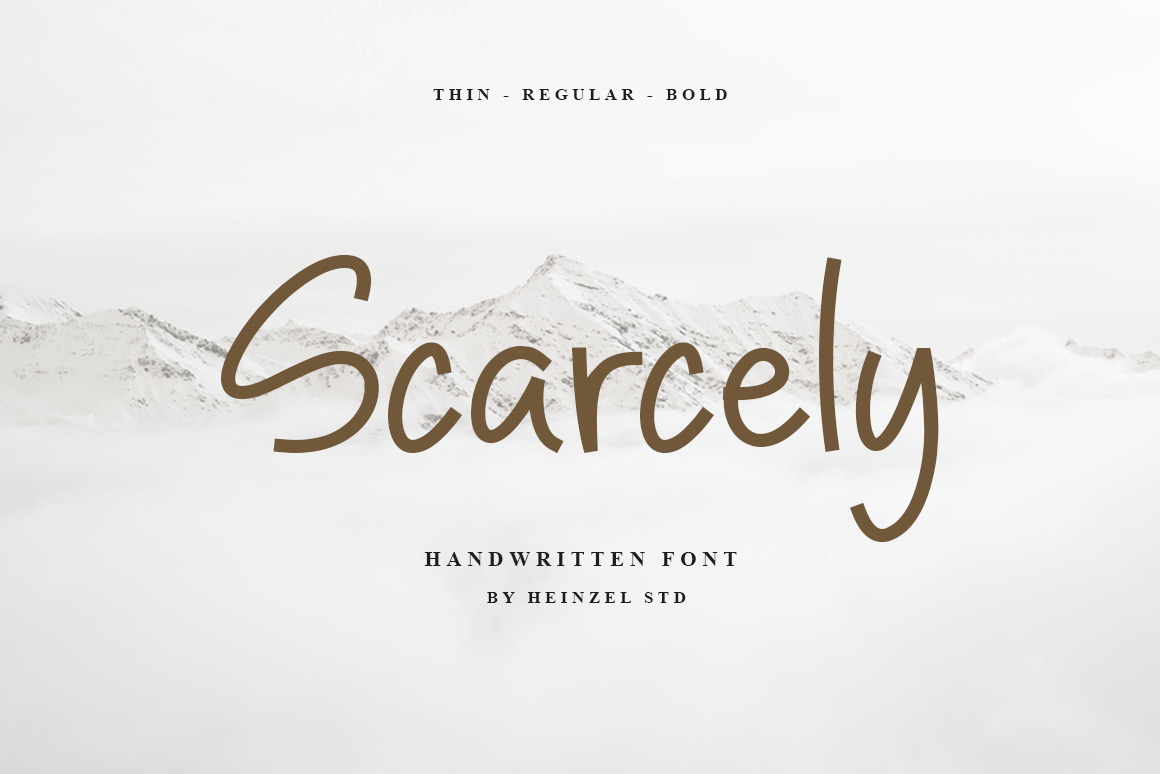 Scarcely - Handwritten Font Scarcely - Handwritten Font