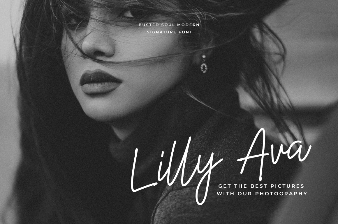 Busted Soul - Modern Script Font Busted Soul - Modern Script Font