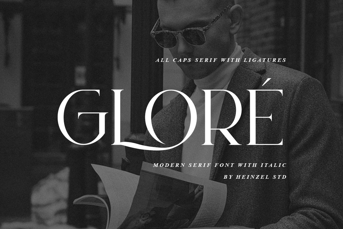 Gloré - All Caps Modern Serif Gloré - All Caps Modern Serif