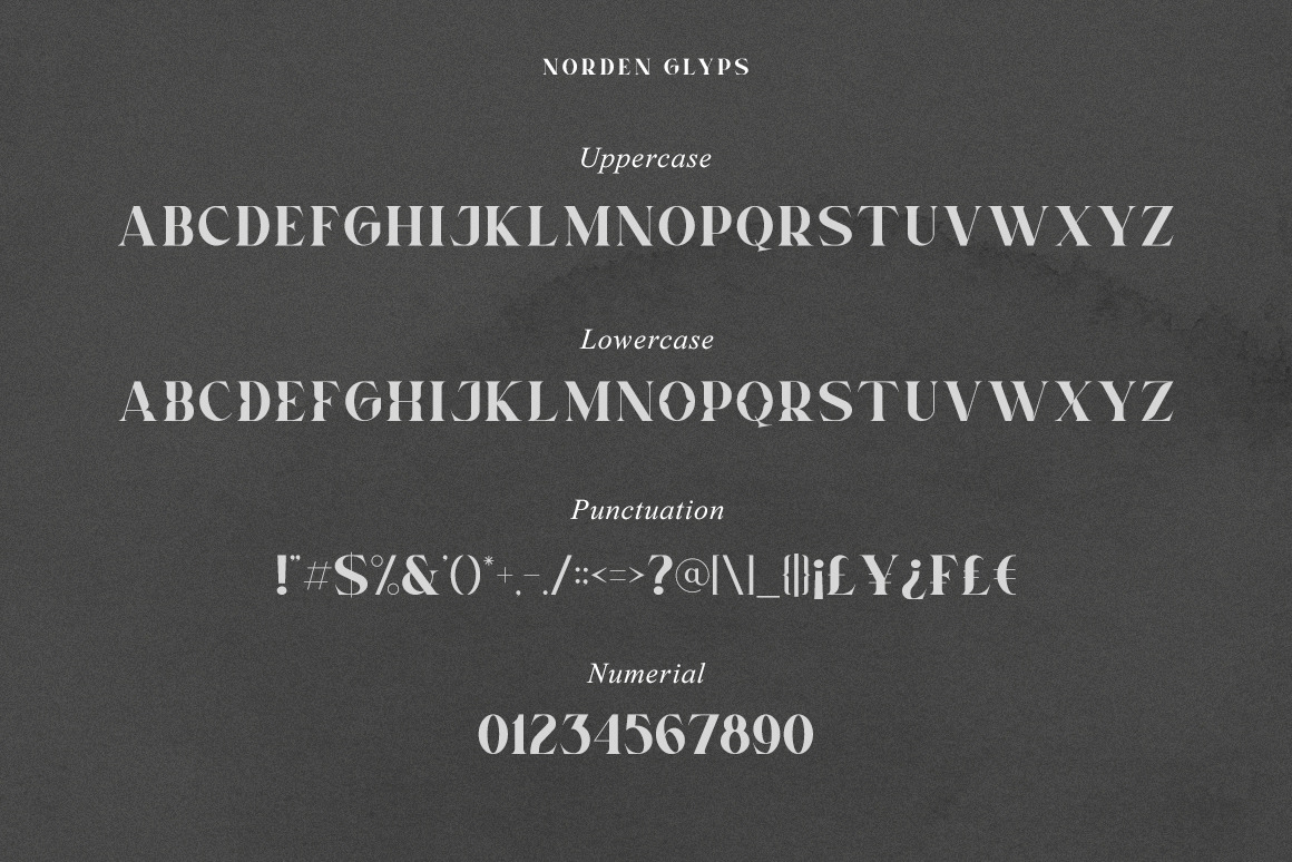Norden - All Caps Serif Norden - All Caps Serif
