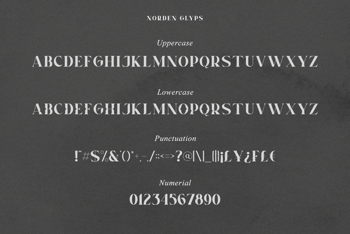 Norden - All Caps Serif