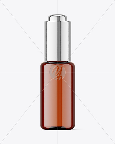 Amber Dropper Bottle Mockup