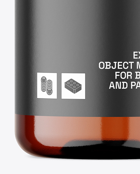 Amber Dropper Bottle Mockup Amber Dropper Bottle Mockup