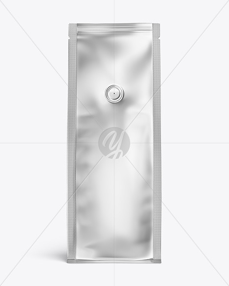 Metallic Coffee Bag Mockup