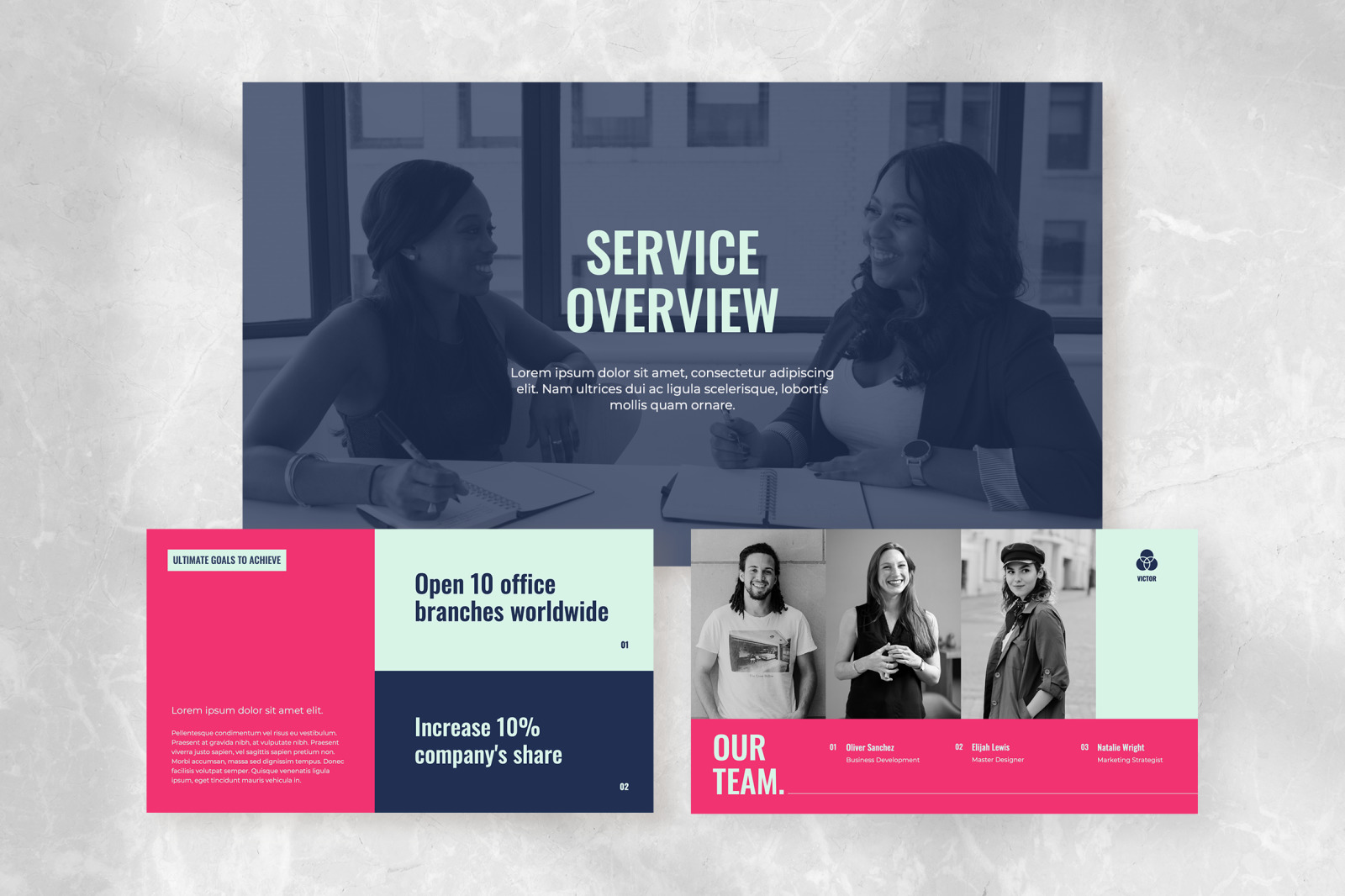 Victor – shocking pink bold business proposal presentation Victor – shocking pink bold business proposal presentation