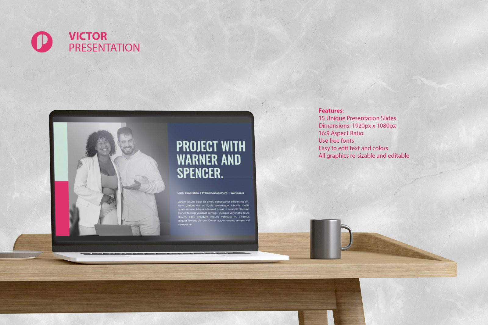 Victor – shocking pink bold business proposal presentation Victor – shocking pink bold business proposal presentation