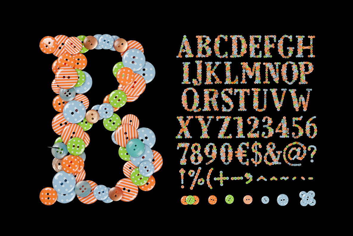 Buttons Font Buttons Font