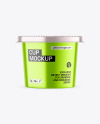 Metallized Plastic Cup Mockup