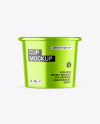 Metallized Plastic Cup Mockup