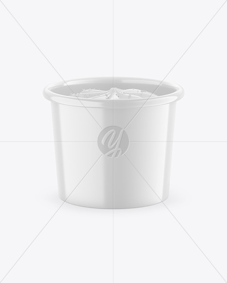 Glossy Ice Cream Cup Mockup