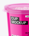 Glossy Ice Cream Cup Mockup