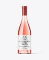 Clear Glass Pink Wine Mockup