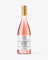 Clear Glass Pink Wine Mockup