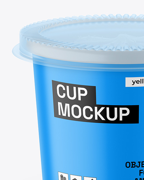 Matte Ice Cream Cup Mockup