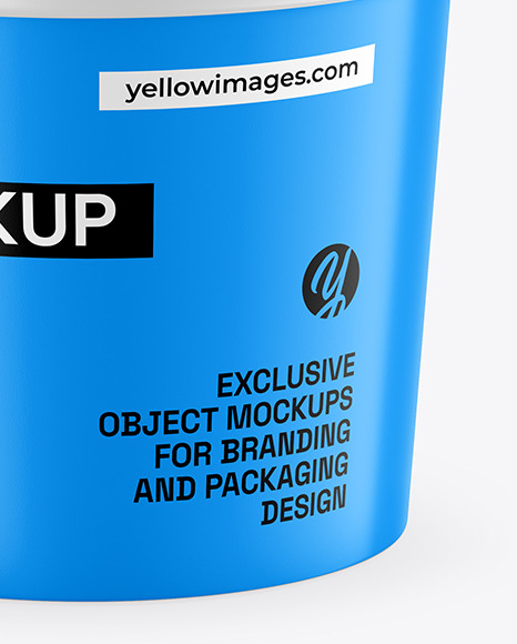 Matte Ice Cream Cup Mockup