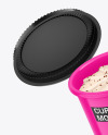 Glossy Ice Cream Cup Mockup