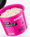 Glossy Ice Cream Cup Mockup