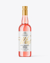 Clear Glass Pink Wine Mockup