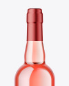 Clear Glass Pink Wine Mockup