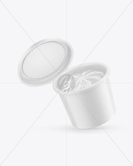 Matte Ice Cream Cup Mockup