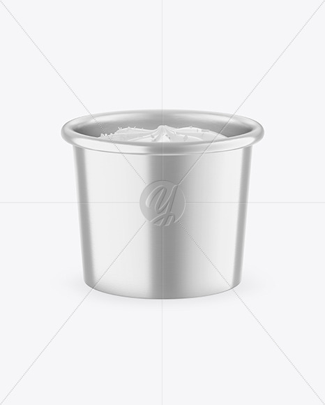 Metallized Ice Cream Cup Mockup