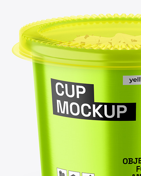 Metallized Ice Cream Cup Mockup