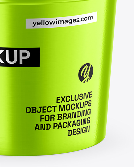 Metallized Ice Cream Cup Mockup