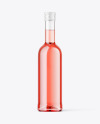 Clear Glass Pink Wine Mockup