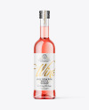 Clear Glass Pink Wine Mockup