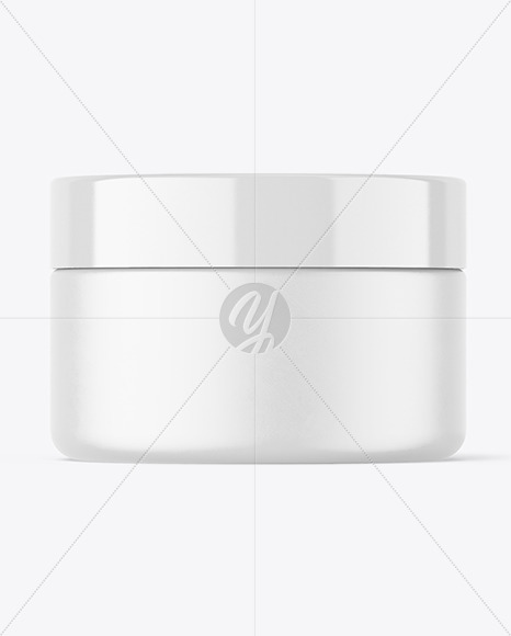 Matte Cosmetic Jar Mockup