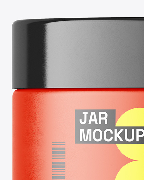 Matte Cosmetic Jar Mockup