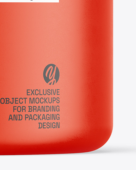 Matte Cosmetic Jar Mockup