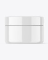 Glossy Cosmetic Jar Mockup