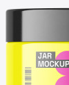 Glossy Cosmetic Jar Mockup