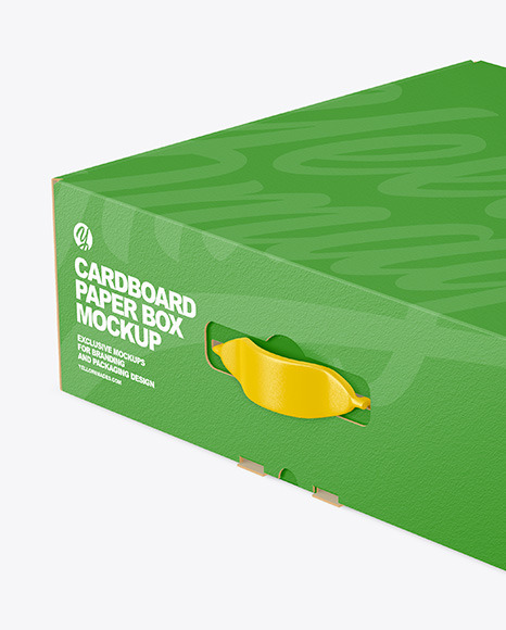 Closed Cardboard Mailing Box Mockup