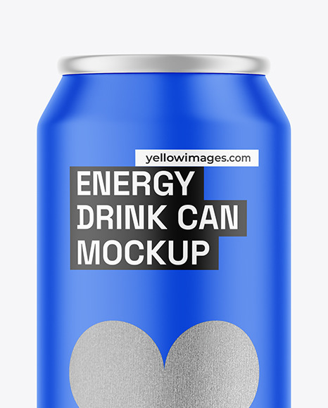 Matte Drink Can Mockup