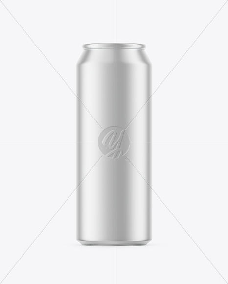 Metallic Drink Can Mockup